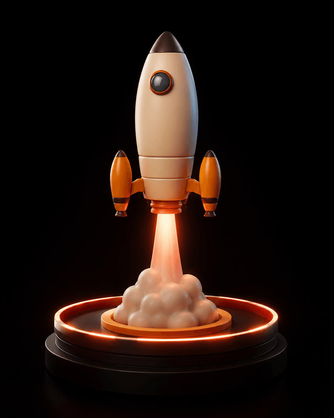 Rocket Model Blender render